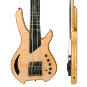 Saber 4 String Fretless Unlined Trans Natural, Gr55, Gkc-5 Cable